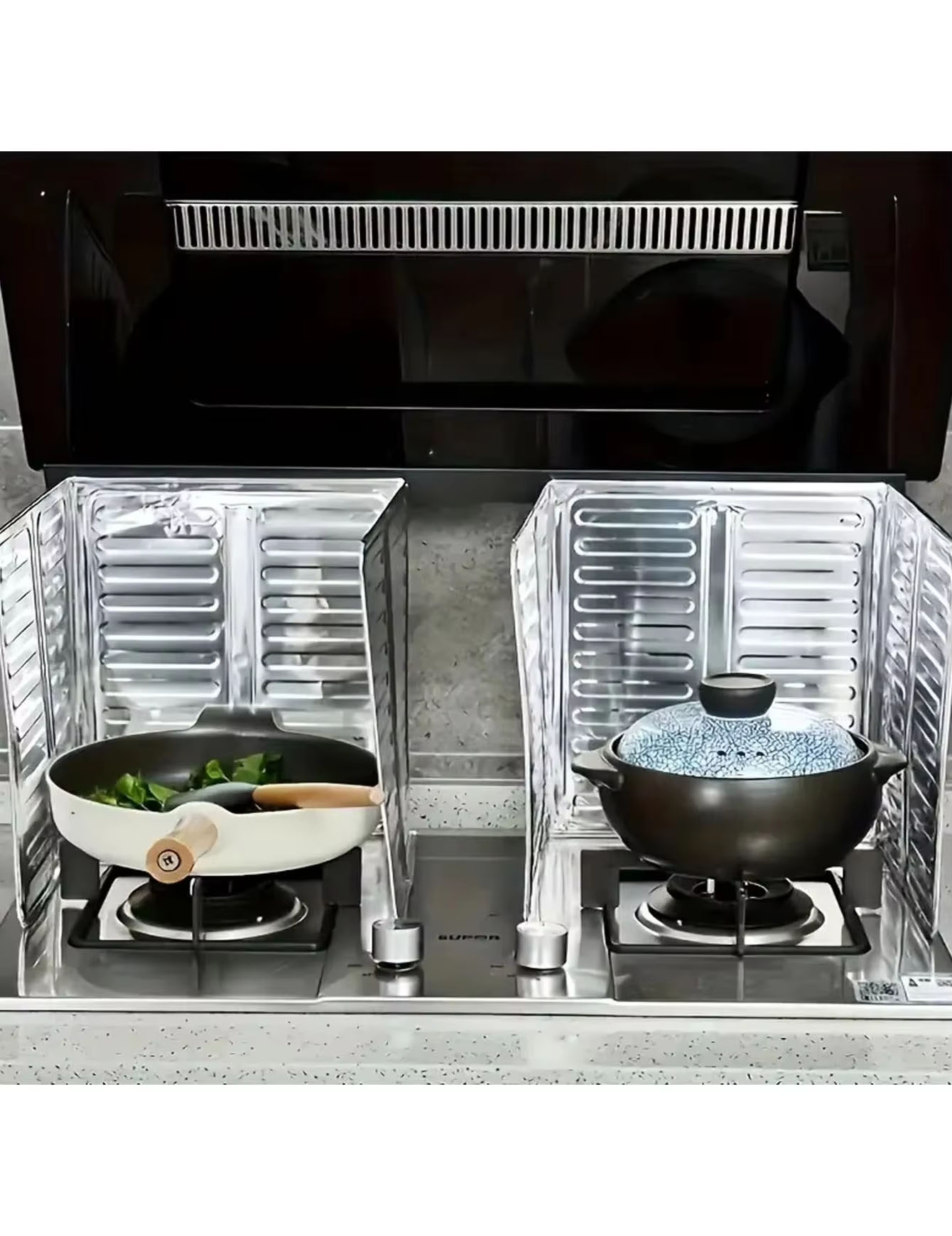 Kitchen Appliances Gas Stove - 3PCS 주방 오일 배플, 스토브 오일