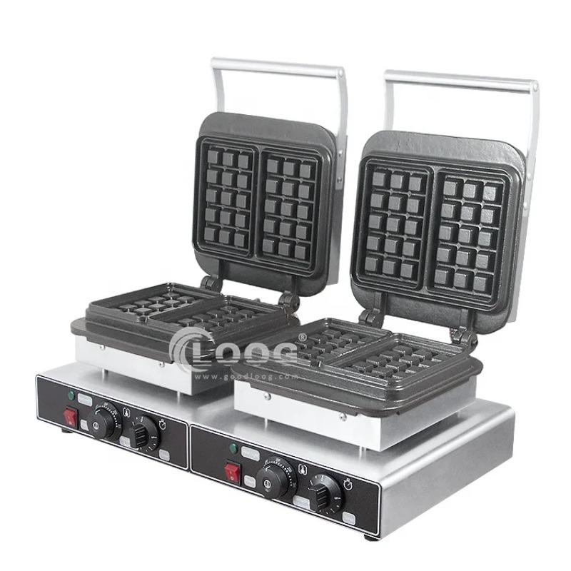 Waffle Iron Belgian - 고효율 스낵 식품 기계 스테인리스 스틸