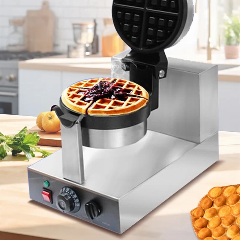 Waffle Iron Belgian - HF-8 이중 회전 벨기에 와플 메이커,