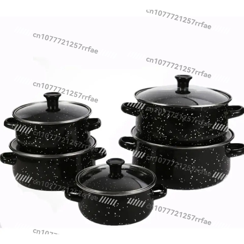 Kitchen Appliances Luxury - 고급 주철 에나멜 냄비 세트 16-18-20-22-24cm