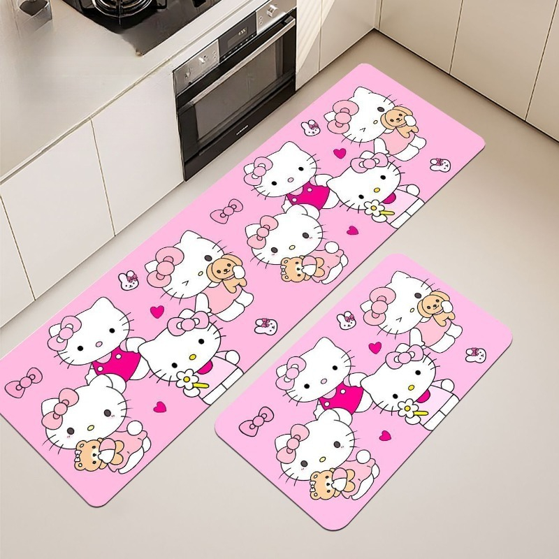 카와이 헬로 키티 바닥 매트 귀여운 만화 주방 논슬립  - Kitchen Appliances Wholesale 리뷰 및 가격