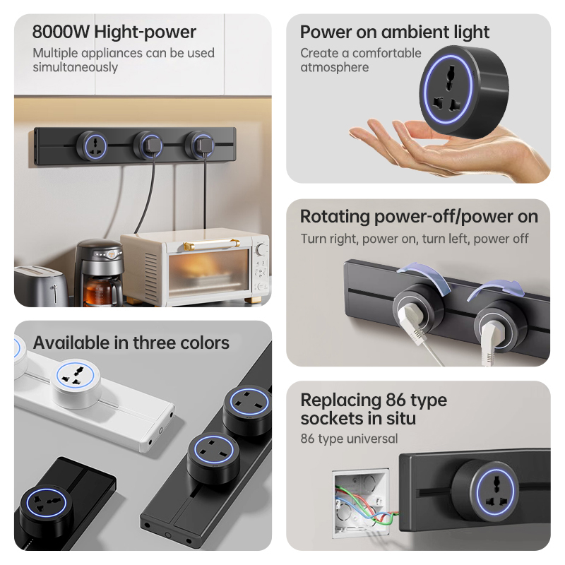 레일 소켓 US UN/USB Type-C 벽면 전원 트 - Kitchen Appliances High End 리뷰 및 가격