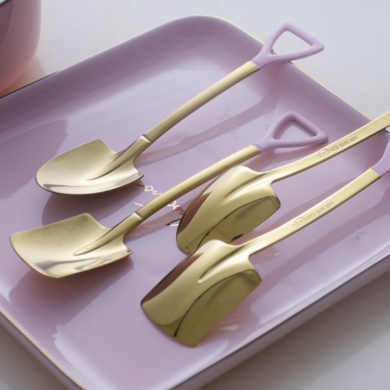 럭셔리 핑크 골드 스푼 칼 붙이 식기 숟가락 삽 주방  - Kitchen Appliances Luxury 리뷰 및 가격