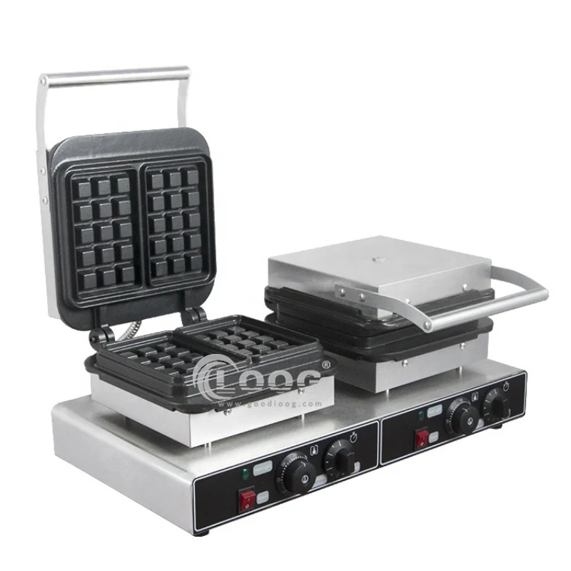 고효율 스낵 식품 기계 스테인리스 스틸 바디 주철 플레 - Waffle Iron Belgian 리뷰 및 가격