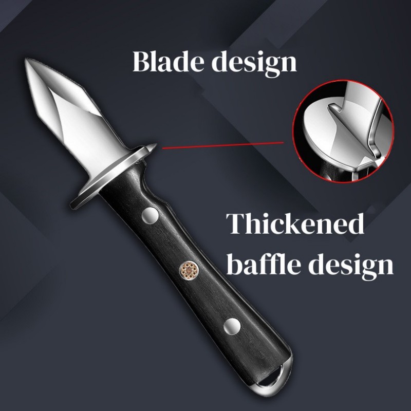블랙 컬러 우드 스테인리스 스틸 굴칼 주방 도구 액세서 - Kitchen Appliances Luxury 리뷰 및 가격