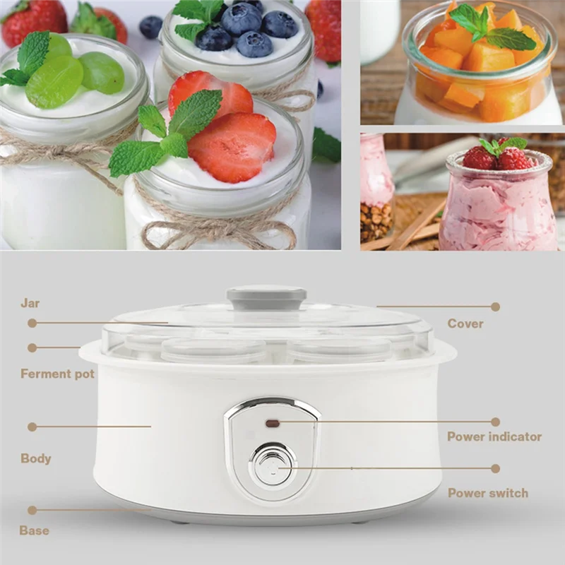 A26P 자동 요구르트 제조기(7개의 유리병 포함) 전 - Yogurt Maker Electric 리뷰 및 가격