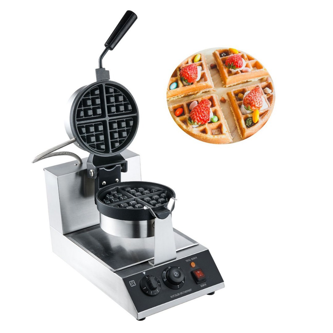 디지털 제어 회전식 벨기에 와플 메이커 단일 헤드 스테 - Waffle Iron Belgian 리뷰 및 가격
