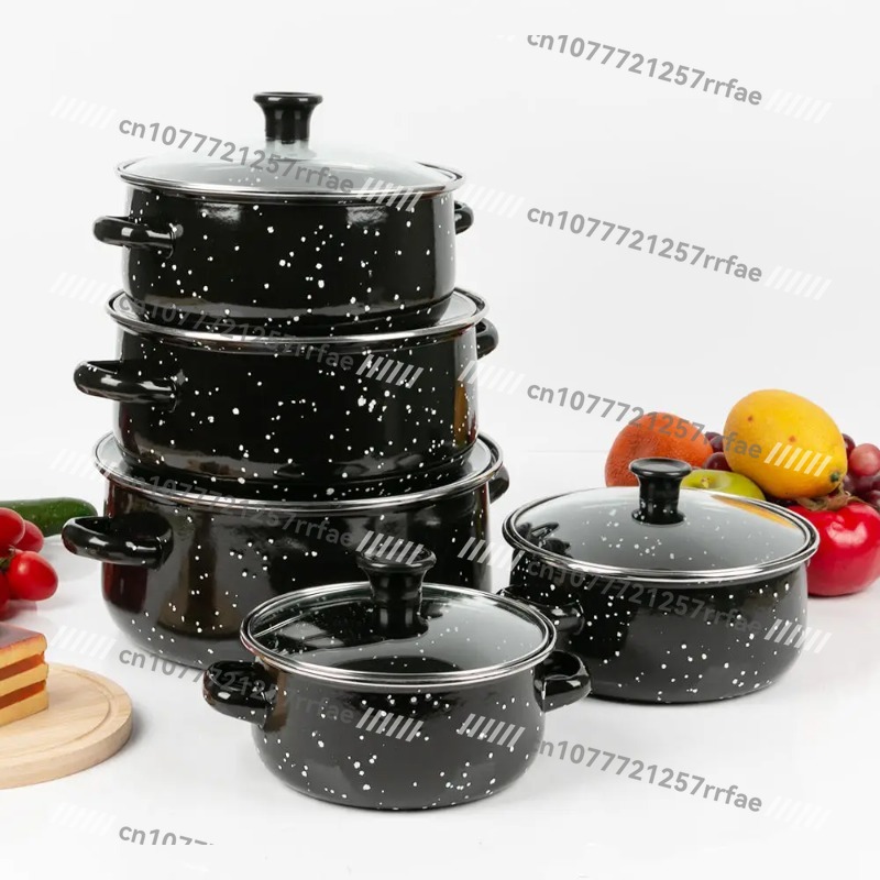 고급 주철 에나멜 냄비 세트 16-18-20-22-24 - Kitchen Appliances Luxury 리뷰 및 가격