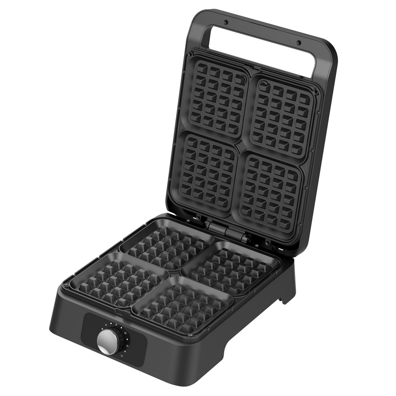 4조각 벨기에 와플 메이커, 브라우닝 노브가 있는 와플 - Waffle Iron Belgian 리뷰 및 가격