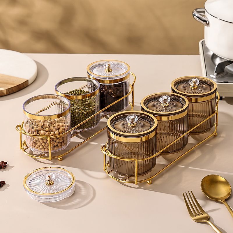 럭셔리 주방 양념 항아리 금속 보관함 봉인 된 설탕 항 - Kitchen Appliances Luxury 리뷰 및 가격