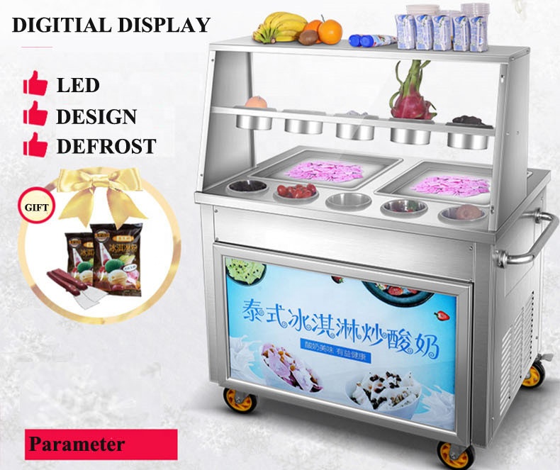 상업용 전기 아이스 롤 메이커 팬 아이스크림 메이커 프 - Yogurt Maker Electric 리뷰 및 가격