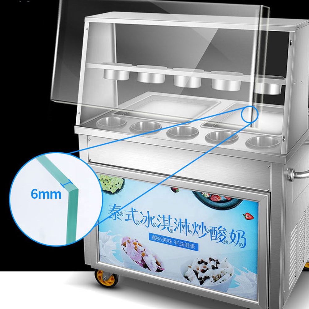 상업용 전기 아이스 롤 메이커 팬 아이스크림 메이커 프 - Yogurt Maker Electric 리뷰 및 가격