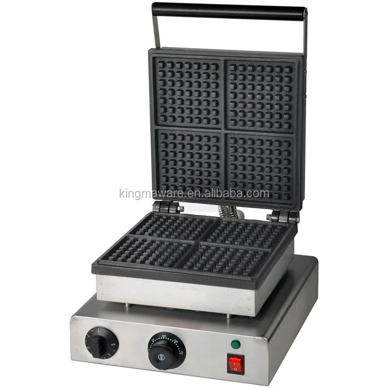 핫세일 스낵 장비 상업용 주철 사각 벨기에 와플 메이커 - Waffle Iron Belgian 리뷰 및 가격