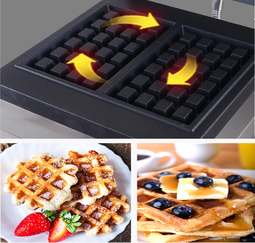 상업용 사각 벨기에 와플 메이커 논스틱 와플 아이언 더 - Waffle Iron Belgian 리뷰 및 가격